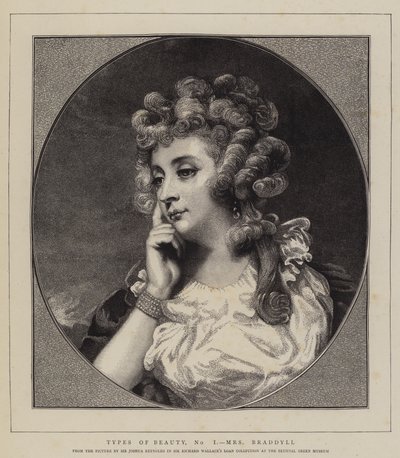 Types of Beauty, No I, Mrs Braddyll by Joshua Reynolds